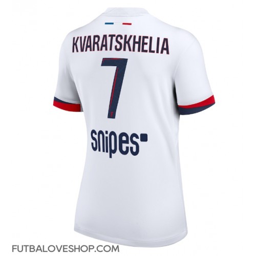 Dres Paris Saint-Germain Khvicha Kvaratskhelia #7 Preč pre Ženy 2025-26 Krátky Rukáv